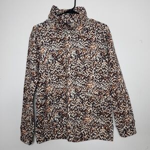 Columbia Womens Lodge Funnel Pullover Size Small Sweater Pockets Casual Novelty